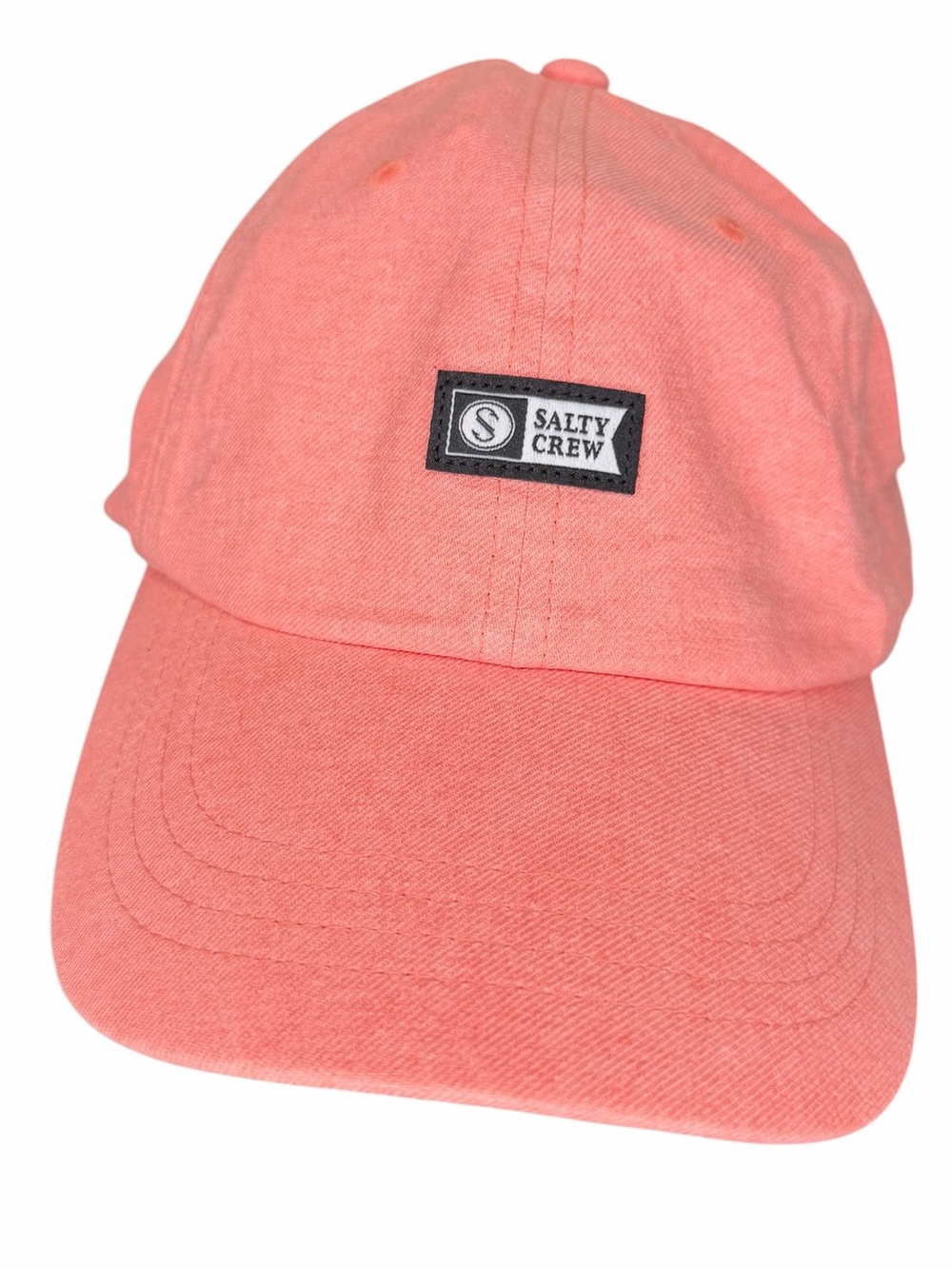 Salty Crew Women’s Coral Pink Dad Hat Adjustable Coastal Beach Surf Cap
